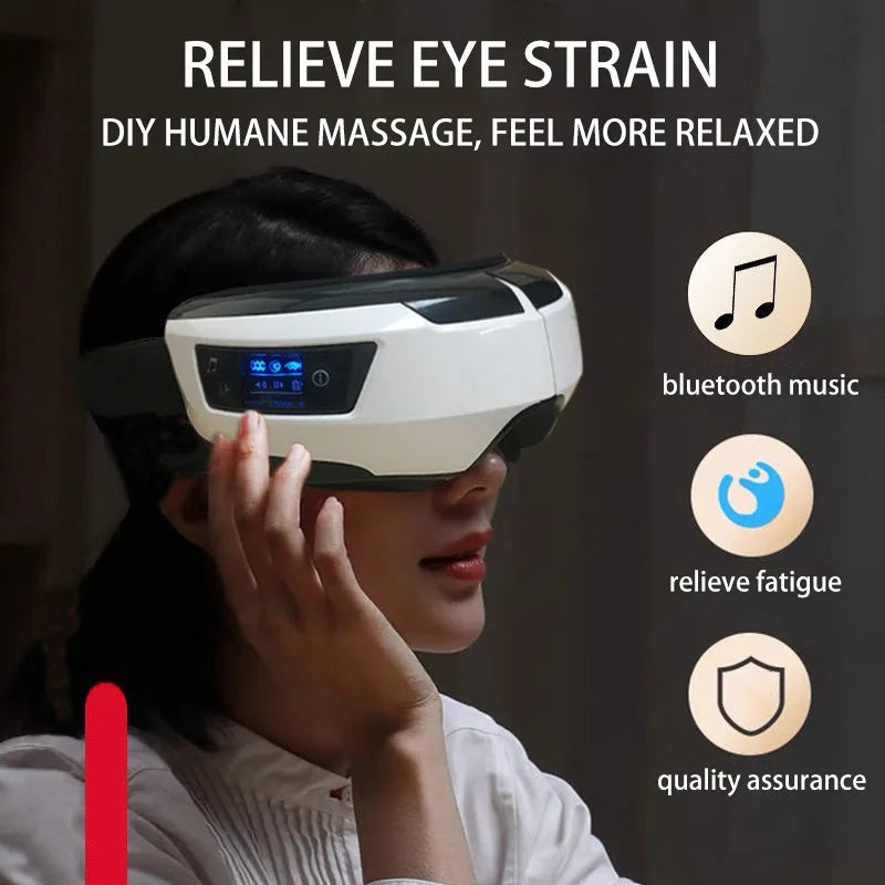 Smart Portable Vibration Eye Massager Airbag Compress Eye Care Tool Bluetooth Music Eye Massage Eye Relax Fatigue Sleepping Mask